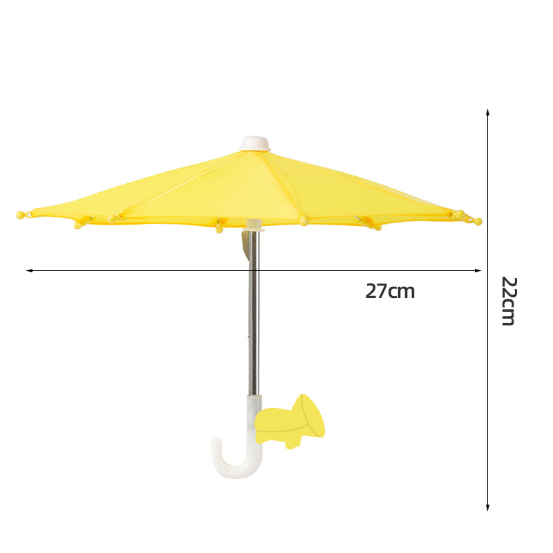 📱☂️Protection Phone Umbrella for Sun Universal Adjustable Piggy Suction Cup Phone Stand with Sun Shade Cover