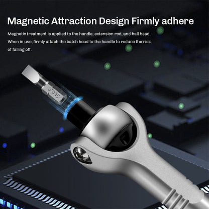 40-in-1 Magnetic Mini Ratchet Screwdriver Set for Tight Spaces 🔧
