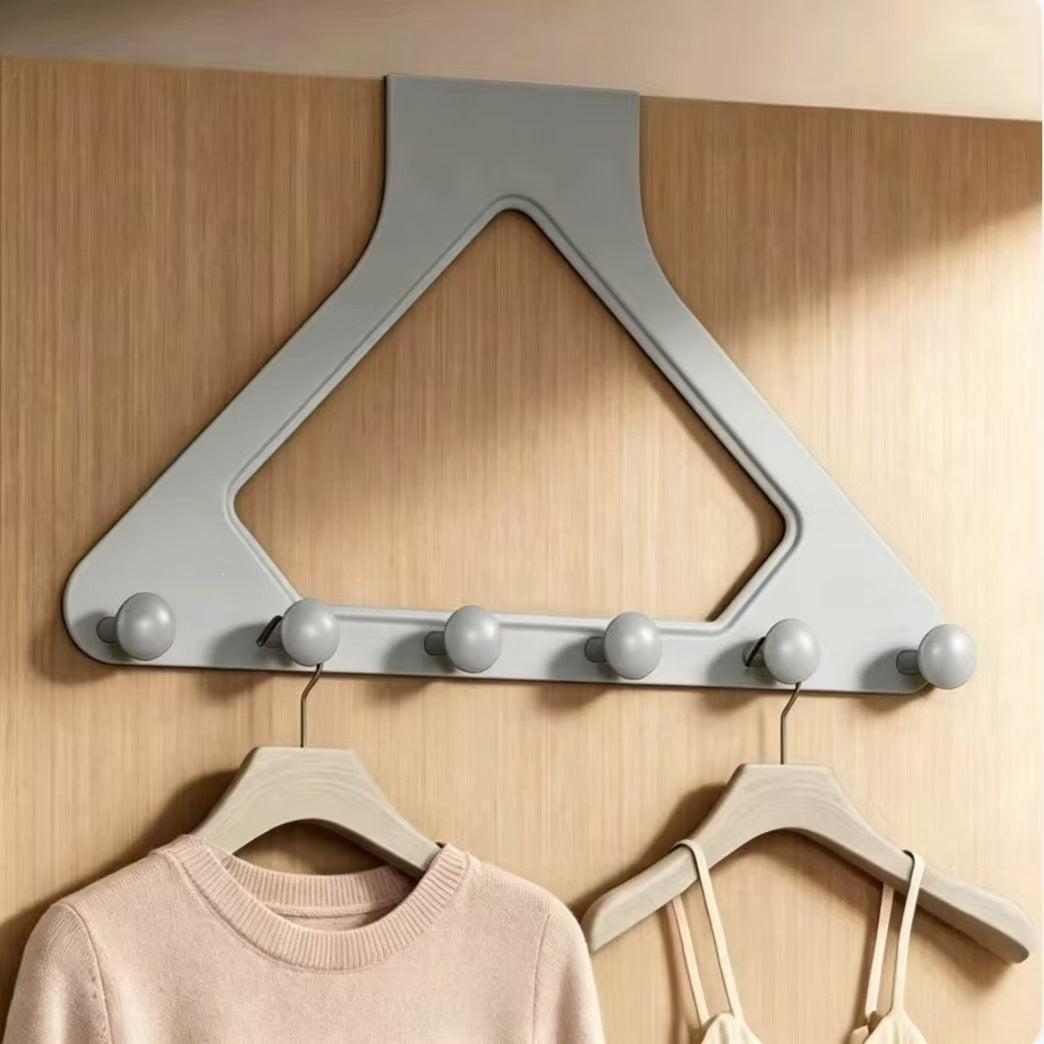 6-Hook Over-the-Door Organizer Rack – Space-Saving Storage for Home 🚪