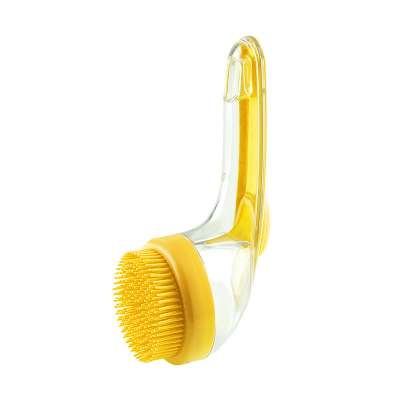 🐕🧼Pet Bath Brush with Shampoo Dispenser for Dogs & Cats
