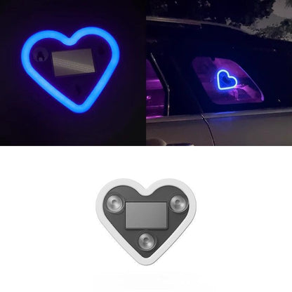 Solar Heart Neon Light for Cars - Multi-Mode & Stylish