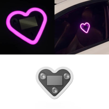 Solar Heart Neon Light for Cars - Multi-Mode & Stylish