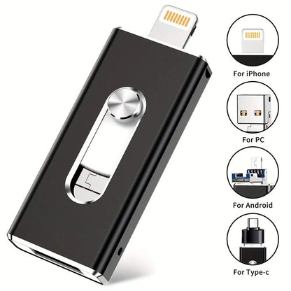 🎁 Hot Sale Promotion 49% OFF🔥4-in-1 USB3.0 OTG Flash Drive with Type-C Adapter