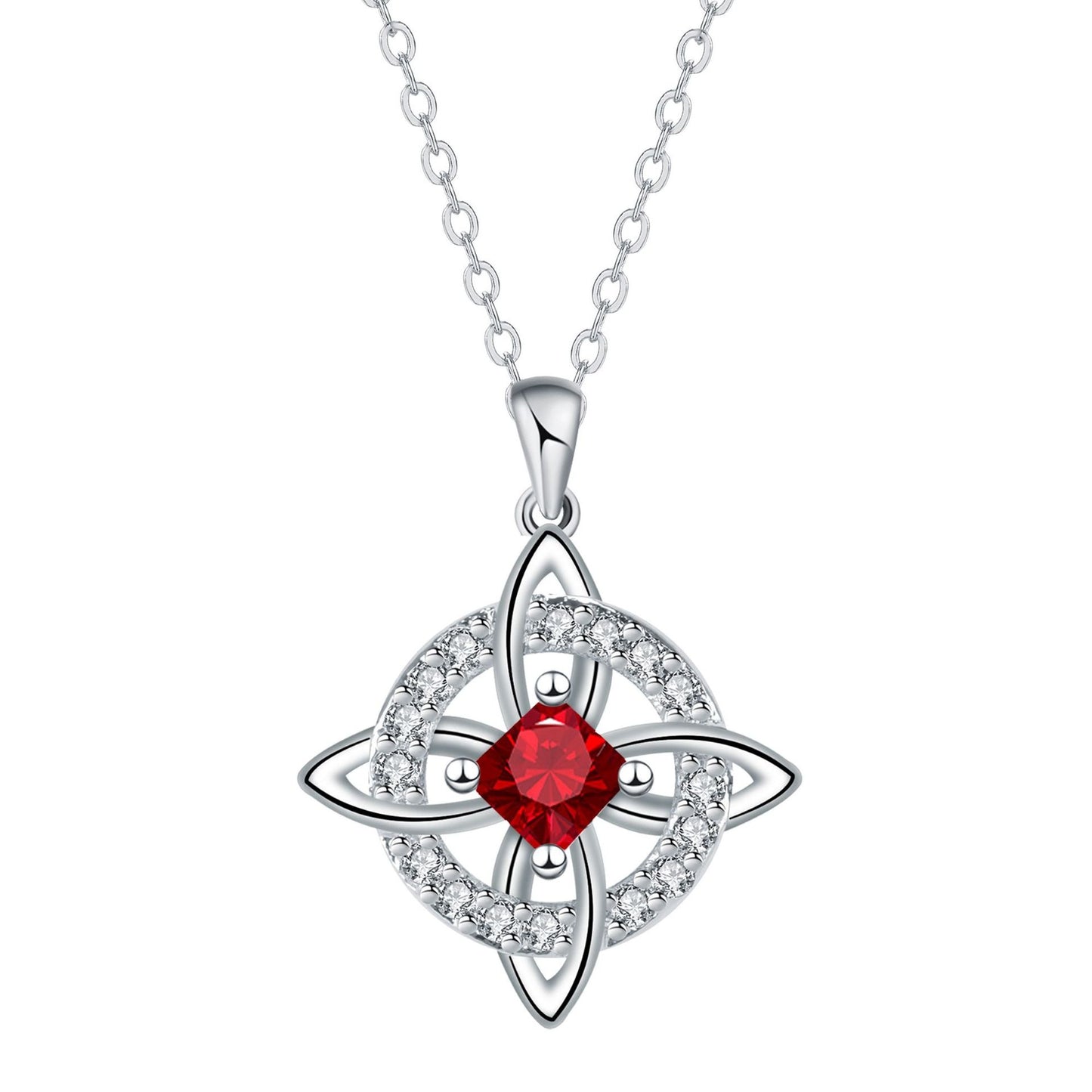Mystical Birthstone Witches Knot Necklace – Natural Crystal🔮💞Protect Your Loved Ones
