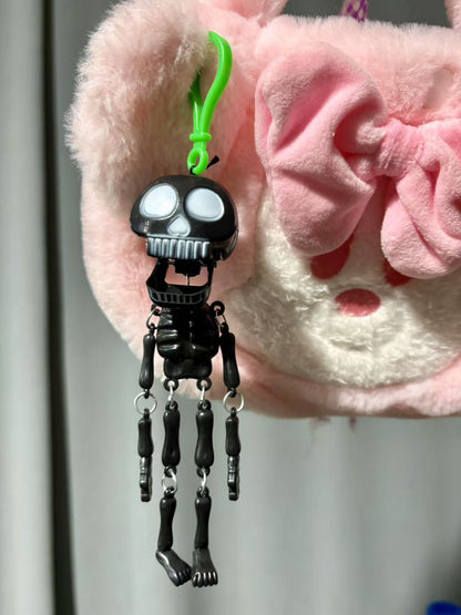 💀✨Pull-String Skeleton Keychain | Viral Funny Skull Keychain