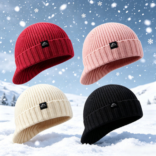 Knitted wool hat