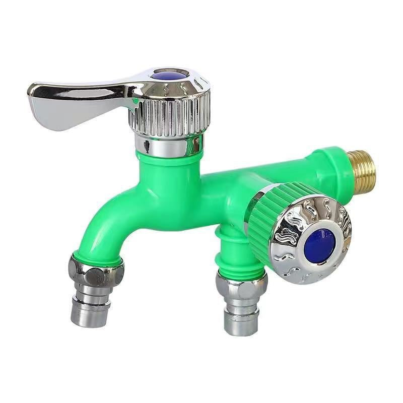 💧 Dual-Outlet Faucet – Two Independent Water Connections for Laundry, Garden & Everyday Cleaning