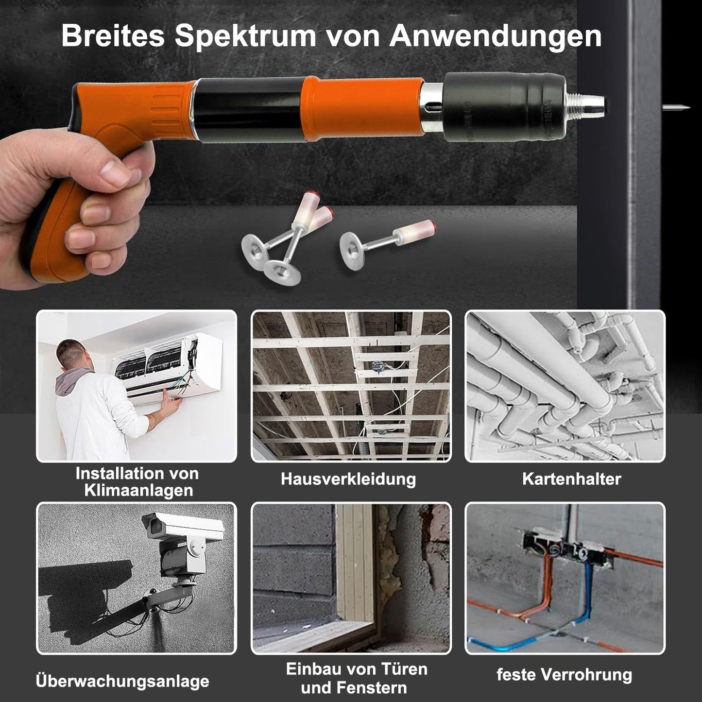 🔥 48% OFF Heavy-Duty Ceiling Fastening Tool ⚡ Fast, Precise & Easy One-Hand Operation