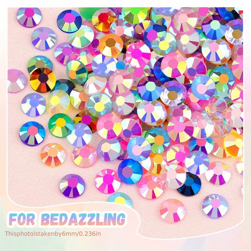 10000Pcs Resin Jelly Rhinestones for Crafting
