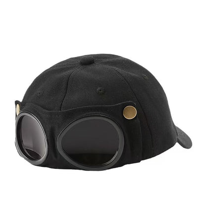 Ear-Style Aviator Baseball Cap – Streetwear Snapback Hat with Sun Protection