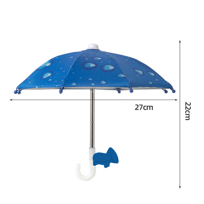 📱☂️Protection Phone Umbrella for Sun Universal Adjustable Piggy Suction Cup Phone Stand with Sun Shade Cover
