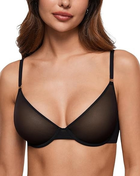Seraphina Air Light Plus Size Mesh Underwire Bra