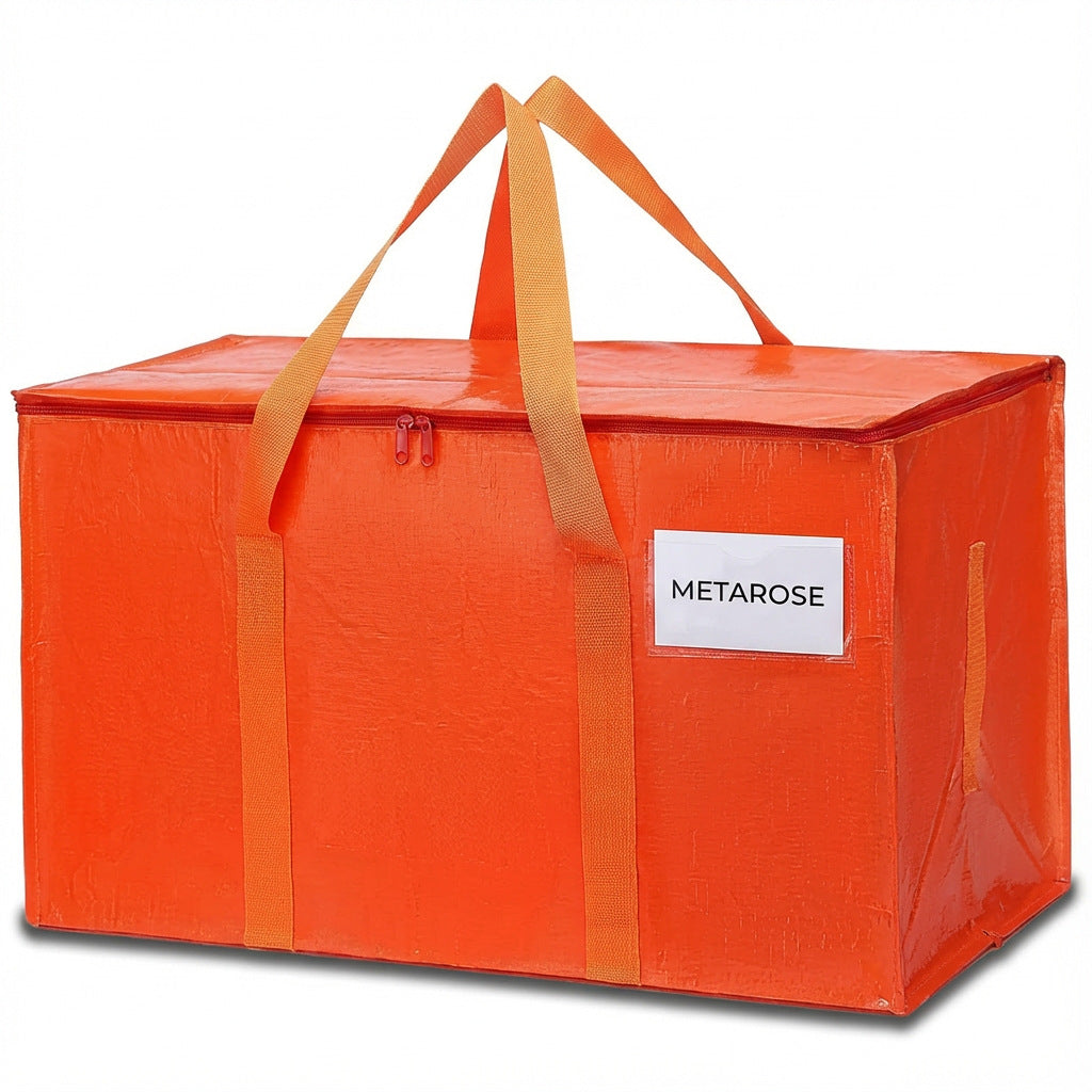 Moving Bags, Collapsible Zippered Storage Bags with Handles, Waterproof Foldable Organizers