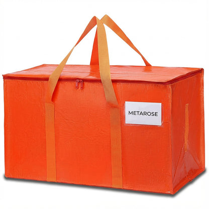 Moving Bags, Collapsible Zippered Storage Bags with Handles, Waterproof Foldable Organizers