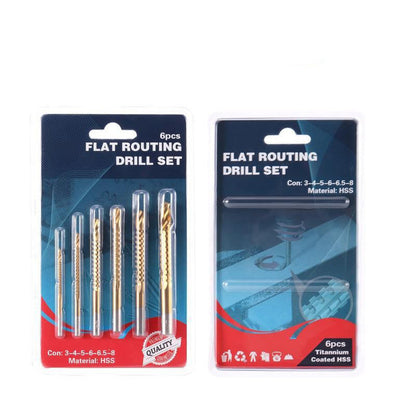🔥 50% OFF Today ⚡ 6-Piece Titanium Serrated Drill Bit Set