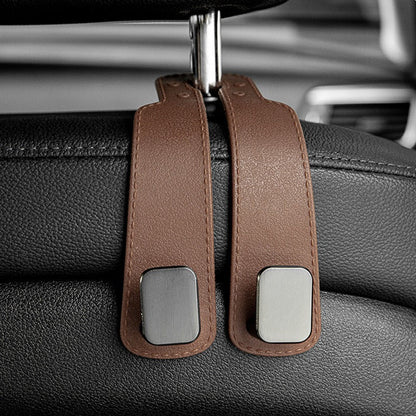 🚗 4-Pack Car Seat Back Hooks – Premium Bag Holder Organizer for Purses, Groceries & Jackets
