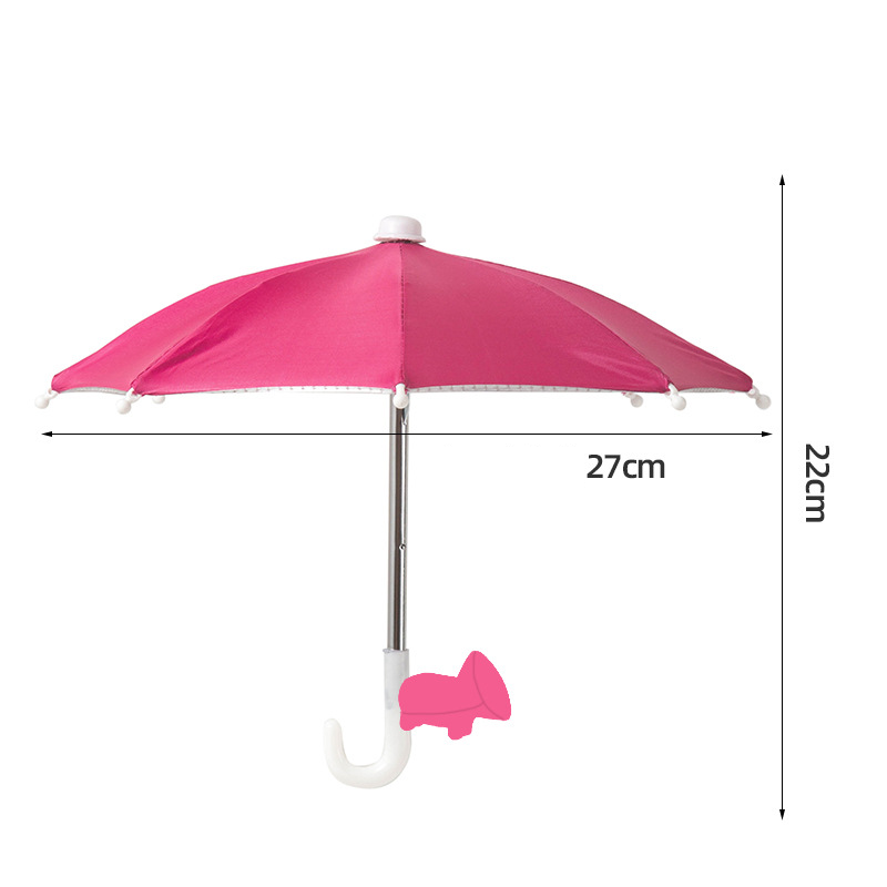 📱☂️Protection Phone Umbrella for Sun Universal Adjustable Piggy Suction Cup Phone Stand with Sun Shade Cover