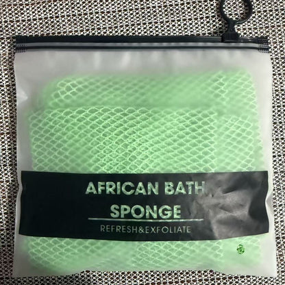 African Exfoliating Net Sponge, Authentic Ethically Sourced from Nigeria Body Scrubber
