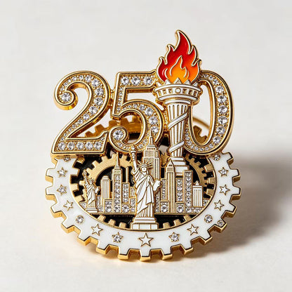 US 250th Anniversary Brooch Pin