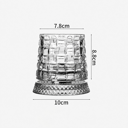 Luxury 360° Spinning Crystal Glass