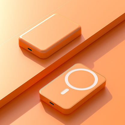 5000mAh Magnetic Power Bank for iPhone 12–17 Series, Works Best with MagSafe Case or No Case