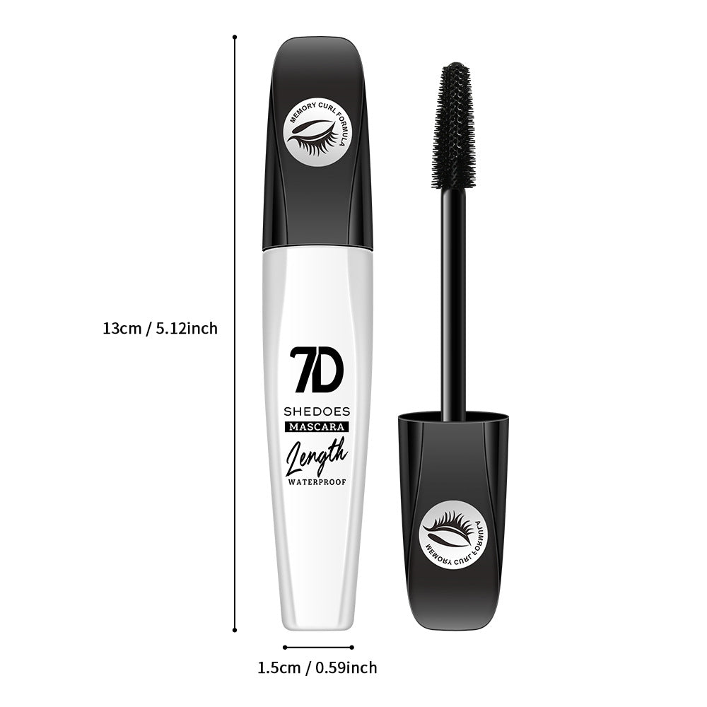 ✨ 2-Pack 7D Silk Fiber Mascara – Waterproof Lengthening & Volumizing Black Mascara