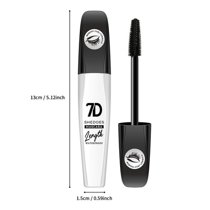 ✨ 2-Pack 7D Silk Fiber Mascara – Waterproof Lengthening & Volumizing Black Mascara
