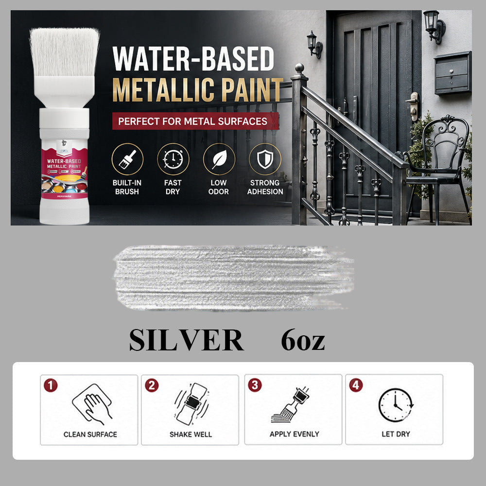 ⏳Time-Limited Special⏰Rust Converter Metallic Paint – One coat stops rust, no sanding, no fumes.  🔨🛡️