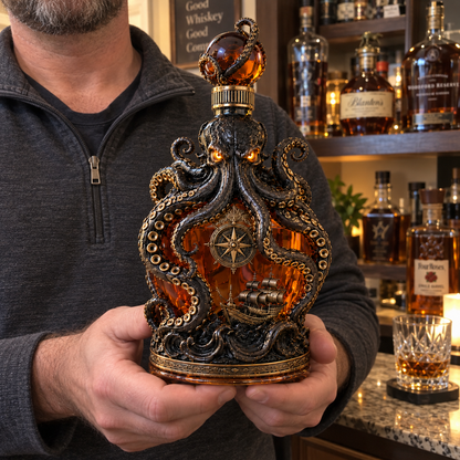 🐙 Kraken Voyage Octopus Whiskey Decanter — A Bold Nautical Bar Centerpiece 🥃⚓