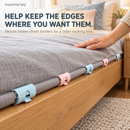 🛏️ 6 PCS Bed Sheet Holder Clips – Easy-Lock Fasteners for Neater, Stay-in-Place Bedding ✨