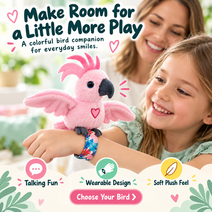 🦜 Interactive Talking Parrot Plush Toy – Fun Sound-Activated Pet Bird Companion