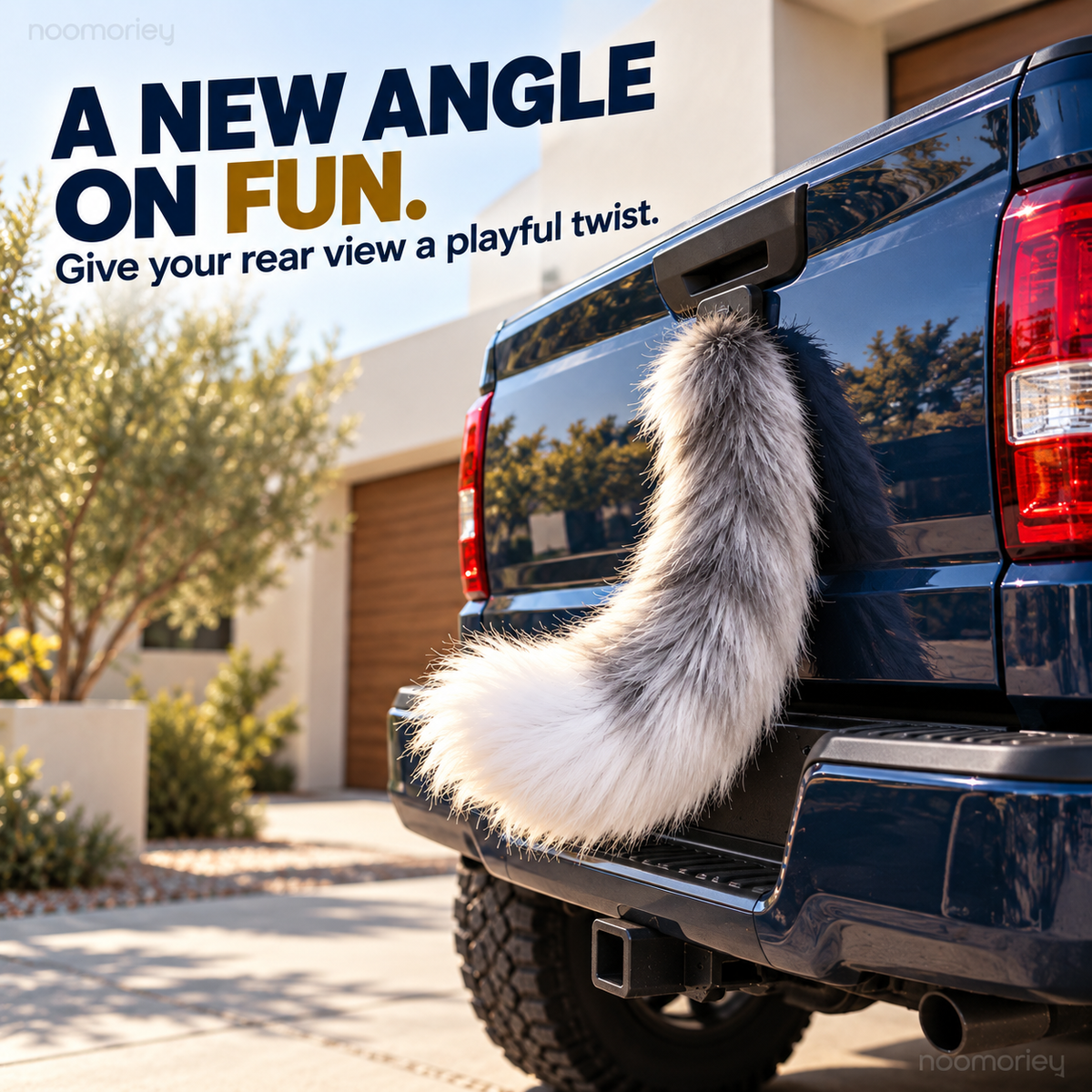 🔥Wagging Truck Tail🛻 – Fluffy Vehicle Decoration & Fun Gift for Truck Lovers 🎁