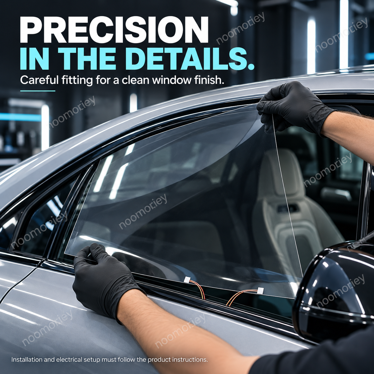 Remote Control Smart Car Window Tint Film, Switchable Privacy Glass