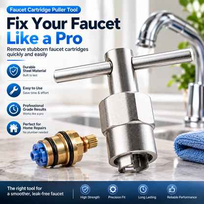 🚿🔧 Faucet Cartridge Puller Tool – Heavy-Duty T-Handle Shower Valve Cartridge Remover ✨