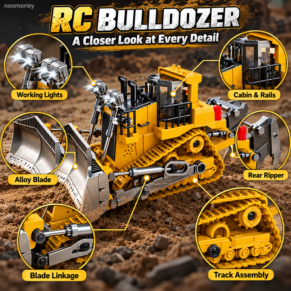 🚜2.4G Alloy RC Construction Team 1:20 Scale – 🏗️Big Remote Control Truck Fleet Toy for Boys (Free Shipping✈️)