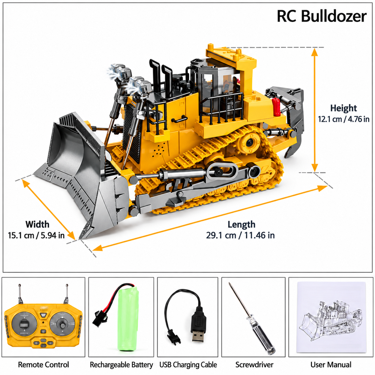 🚜2.4G Alloy RC Construction Team 1:20 Scale – 🏗️Big Remote Control Truck Fleet Toy for Boys (Free Shipping✈️)