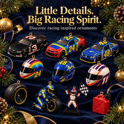 🏁 Racing Advent Calendar – 24 Days of Christmas Ornament Surprises 🎄🎁