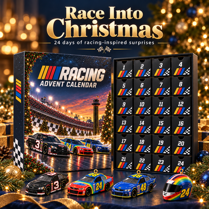 🏁 Racing Advent Calendar – 24 Days of Christmas Ornament Surprises 🎄🎁