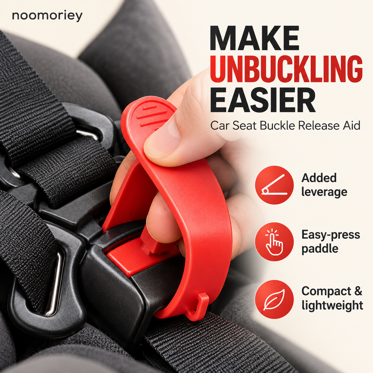 ✨ Easy-Press Car Seat Buckle Release Tool