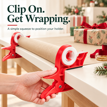 🔥🎄 Christmas Best Seller! 🎁 Gift-Wrapping Made Easy – Hands-Free Wrapping Paper Holder & Tape Dispenser ✨