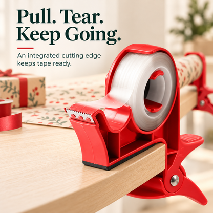🔥🎄 Christmas Best Seller! 🎁 Gift-Wrapping Made Easy – Hands-Free Wrapping Paper Holder & Tape Dispenser ✨