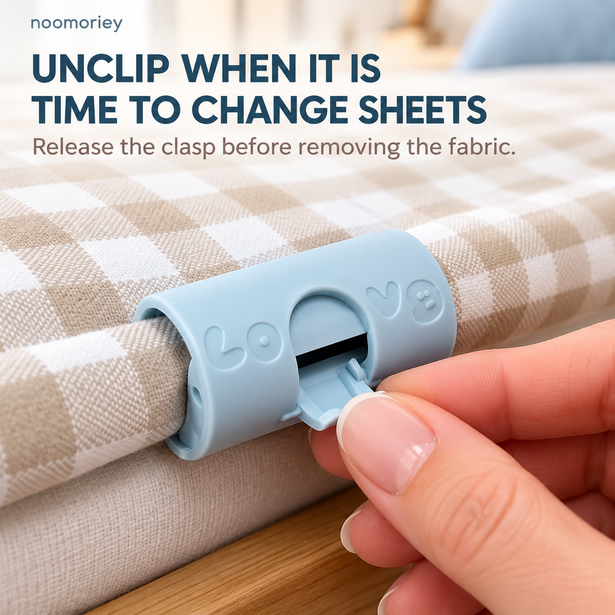 🛏️ 6 PCS Bed Sheet Holder Clips – Easy-Lock Fasteners for Neater, Stay-in-Place Bedding ✨