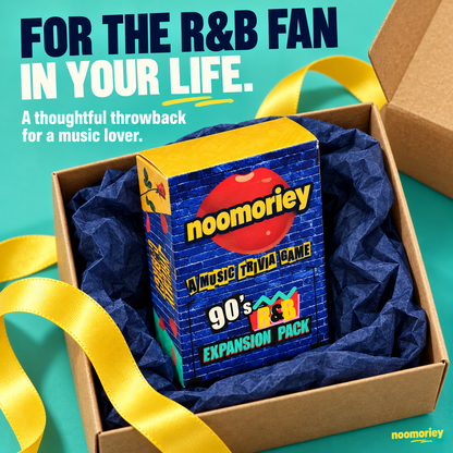 90s R&B Music Trivia Card Game – Nostalgic Party Game for Music Lovers