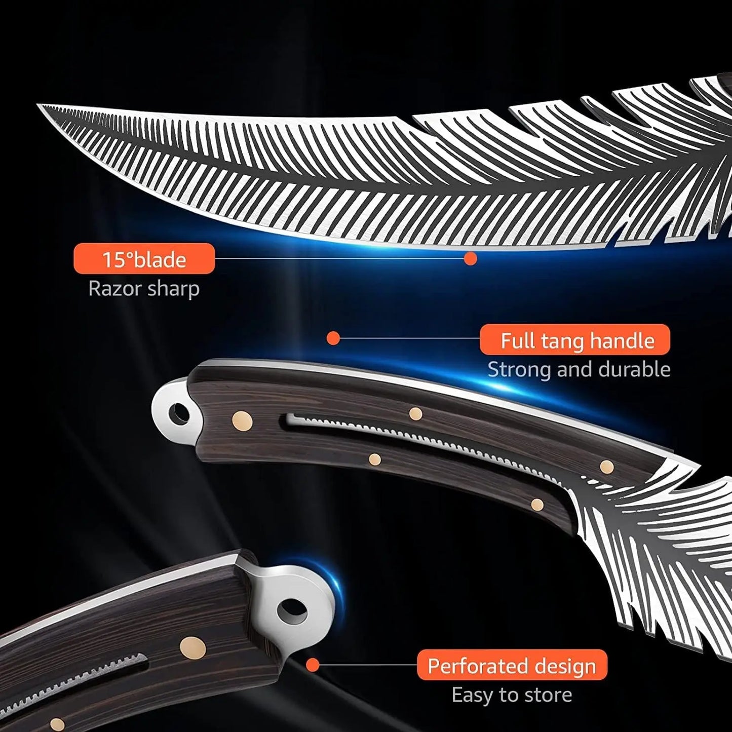 🔪Last Day 60% OFF🎁Viking Feather Knife with Sheath