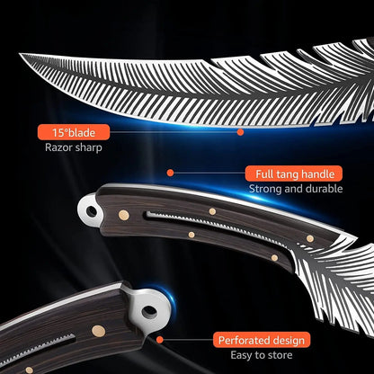 🔪Last Day 60% OFF🎁Viking Feather Knife with Sheath