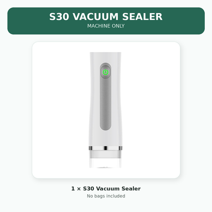 Vacuum Sealer for Food with Visible Water Tank, 30 Reusable Bags