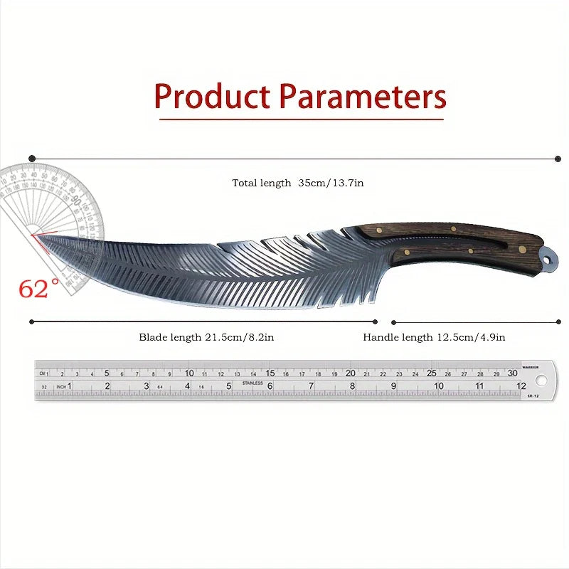 🔪Last Day 60% OFF🎁Viking Feather Knife with Sheath