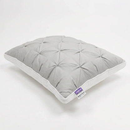 Tufted Neck Support Pillow | Cooling Breathable & Fluffy, No-Flat Fill for All Sleep Positions