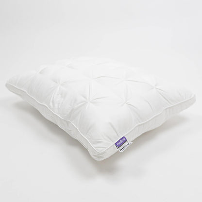 Tufted Neck Support Pillow | Cooling Breathable & Fluffy, No-Flat Fill for All Sleep Positions