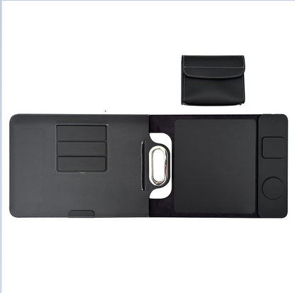 The All-In-One Mobile Workstation Sleeve | Built-In 15W Multi-Device Wireless Charger, Ergonomic Laptop Stand & Mousepad (Fits up to 16")
